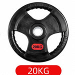 Special Three-Hole Rubber Bag For Gym Weightlifting Barbell Rubber Barbell