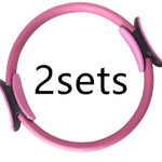 Yoga Fitness Pilates Ring Women Girls Circle Magic Dual Exercise Home Gym Workout Sports Lose Weight Body Resistance