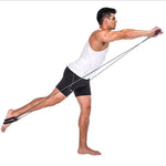 Yoga Crossfit Resistance Bands Exerciser Pull Rope Portable Gym Workout Pilates Bar Trainer Elastic Bands