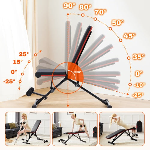 Weight Bench Adjustable Workout Bench For Home Gym, Foldable Bench Press For Full Body Exercise And Strength Training