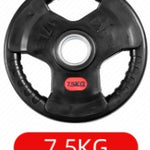 Special Three-Hole Rubber Bag For Gym Weightlifting Barbell Rubber Barbell