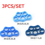 Silicone Finger Trainer Hand Gripper Resistance Bands Fitness