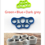Silicone Finger Trainer Hand Gripper Resistance Bands Fitness