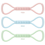 8-character Puller, 8-character Silicone Yoga Auxiliary Home Elastic Band Mini Band Kit, A Set Of 3, Light Three Medium, And Heavy Lower Body Loop Resistance Bands For Legs And Booty
